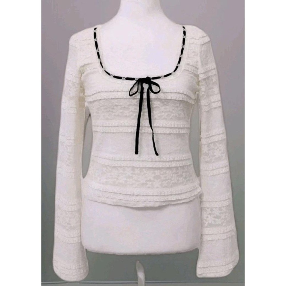 VTG Thirty Thirty Womens Y2K Lace Babydoll Top Small Coquette Romantic
Ballet